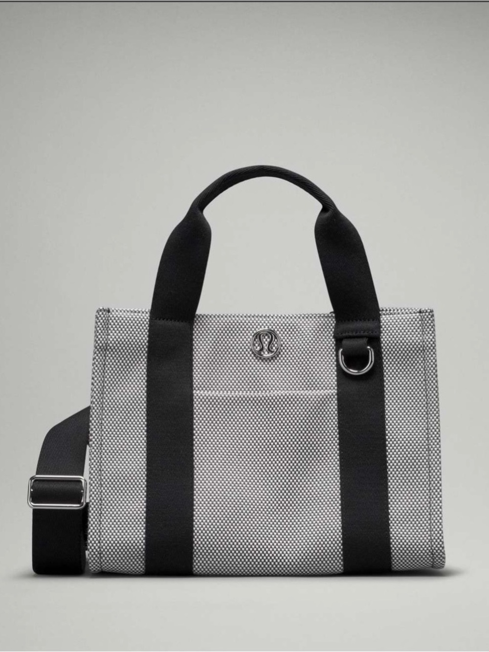 NWT Lululemon Two Tone Canvas Mini Boxy Tote 4.5L - Black BUNDLE